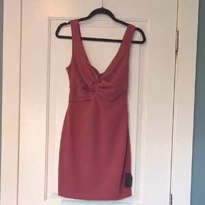 Lulu's Chic Rose Mini Dress